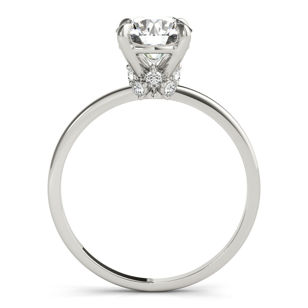 Averie Round Diamond Solitaire Engagement Ring-VIRABYANI