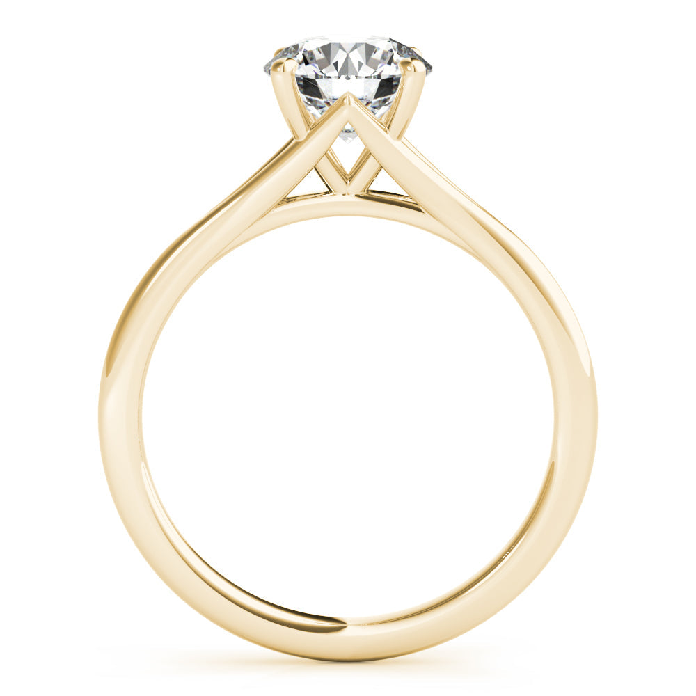 Aria Round Lab Grown Diamond Solitaire Engagement Ring IGI Certified-VIRABYANI