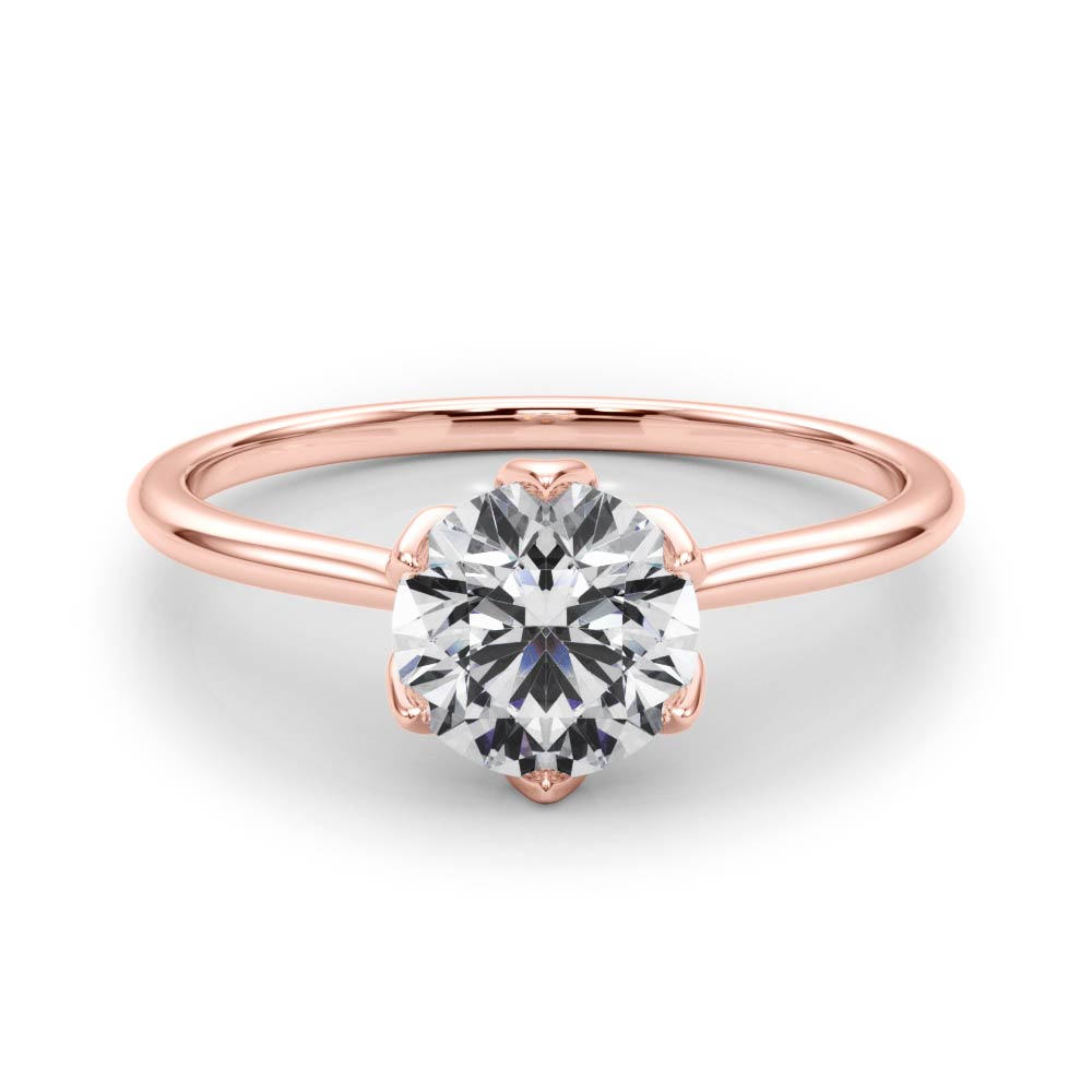 Esme Round Diamond Solitaire Engagement Ring
