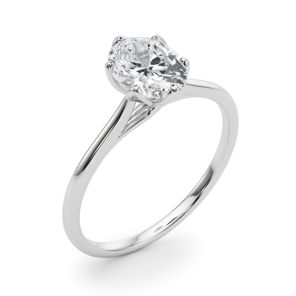 Esme Oval Lab Grown Diamond Solitaire Engagement Ring IGI Certified