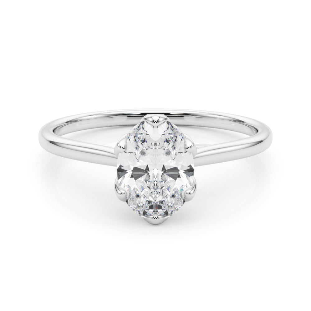 Esme Oval Diamond Solitaire Engagement Ring-VIRABYANI