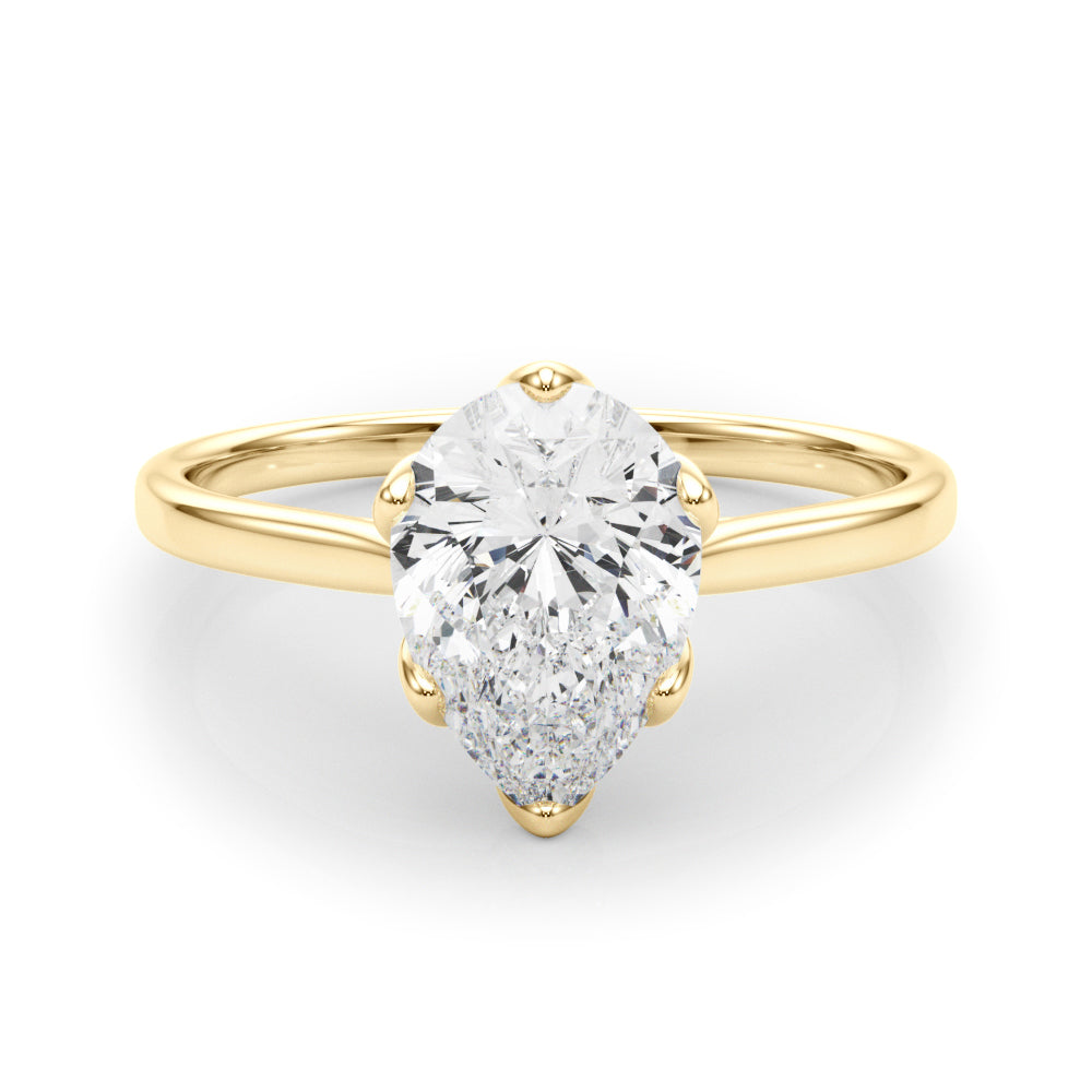 Esme Pear Lab Grown Diamond Solitaire Engagement Ring IGI Certified