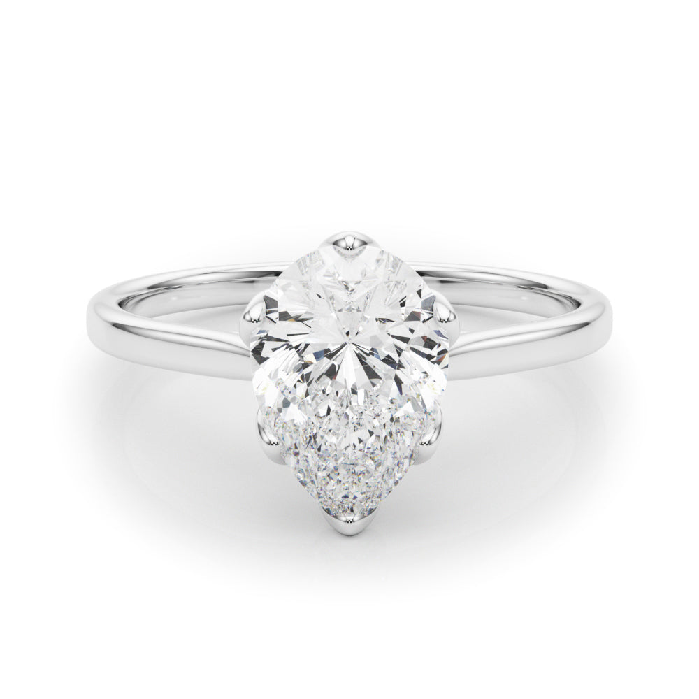 Esme Pear Cut Diamond Solitaire Engagement Ring-VIRABYANI