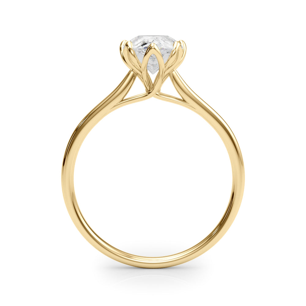 Esme Pear Cut Diamond Solitaire Engagement Ring