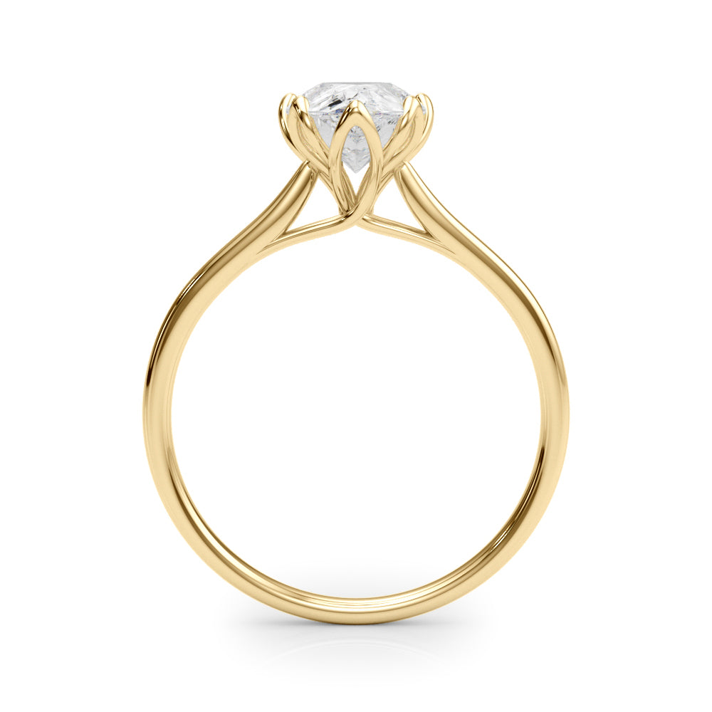 Esme Pear Cut Diamond Solitaire Engagement Ring-VIRABYANI