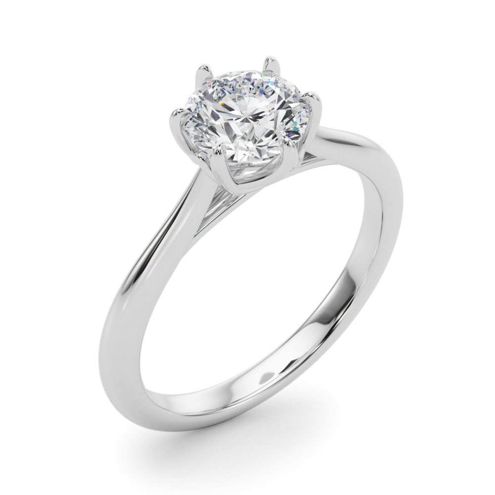 Grace Round Lab Grown Diamond Solitaire Engagement Ring IGI Certified