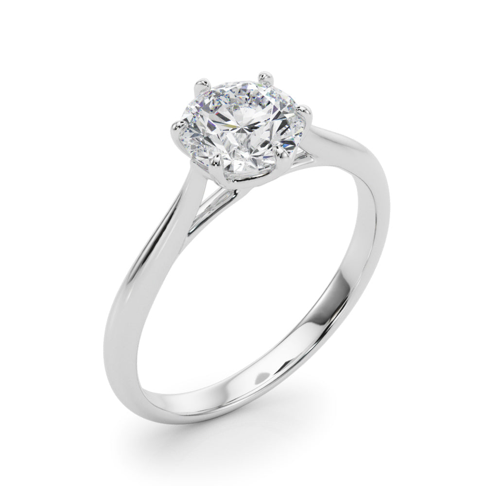 Elizabeth Round Lab Grown Diamond Solitaire Engagement Ring IGI Certified