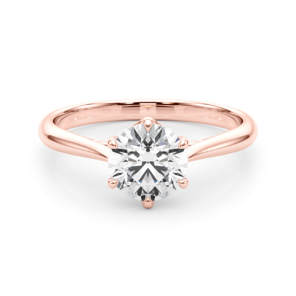 Elizabeth Round Diamond Solitaire Engagement Ring