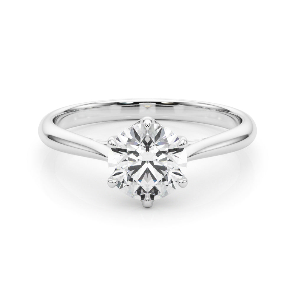 Elizabeth Round Diamond Solitaire Engagement Ring