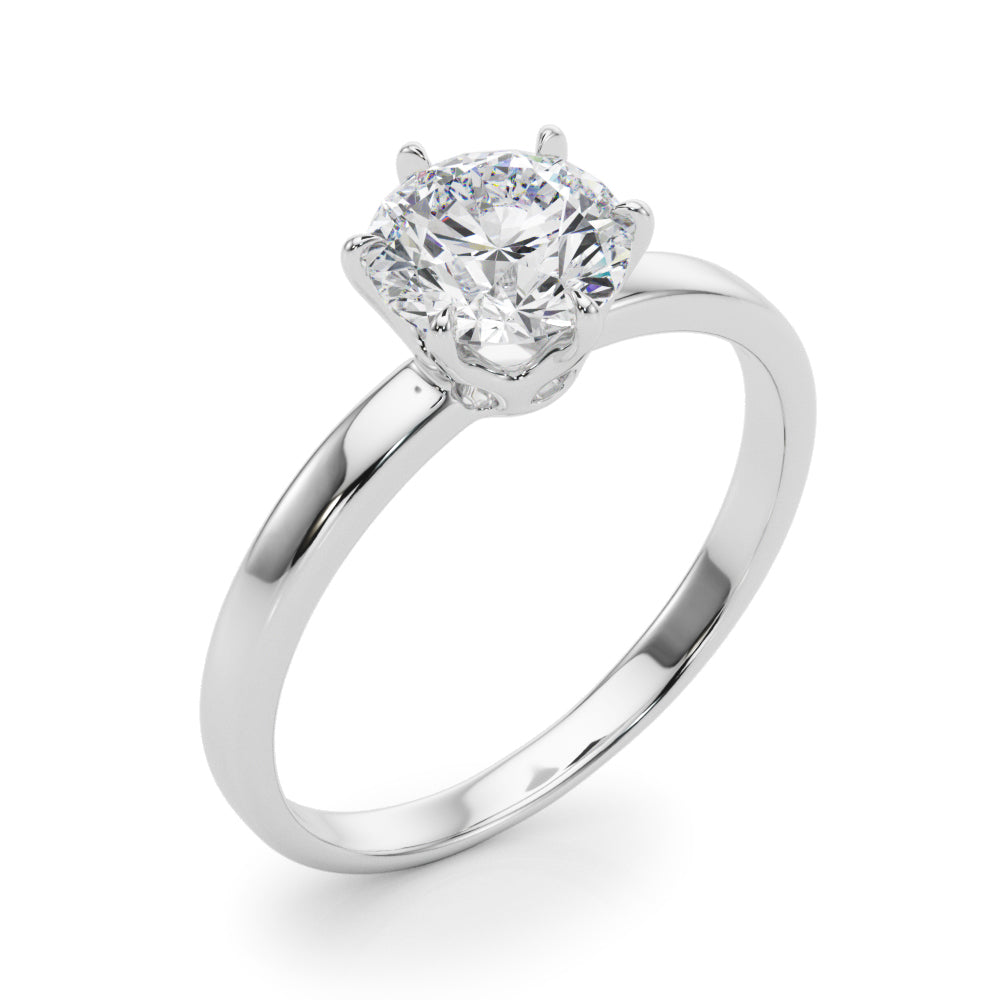 Reigna Round Diamond Solitaire Engagement Ring-VIRABYANI