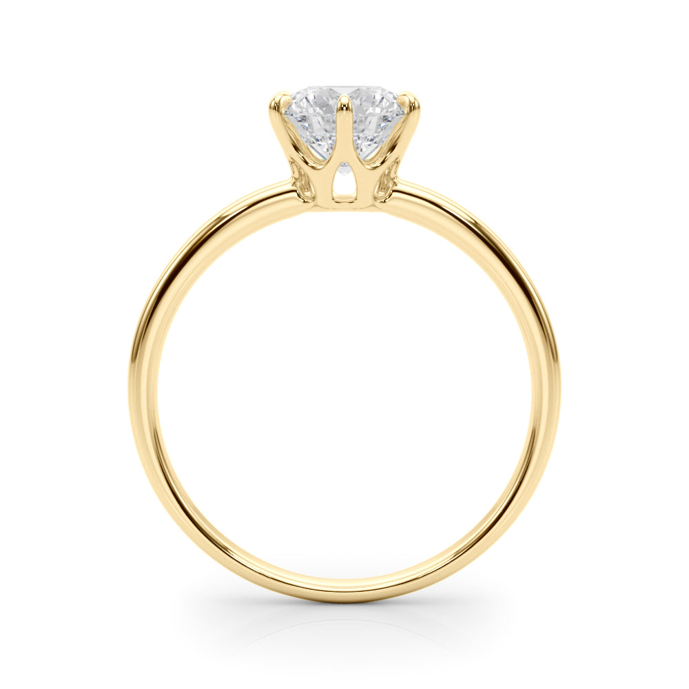 Reigna Round Diamond Solitaire Engagement Ring-VIRABYANI