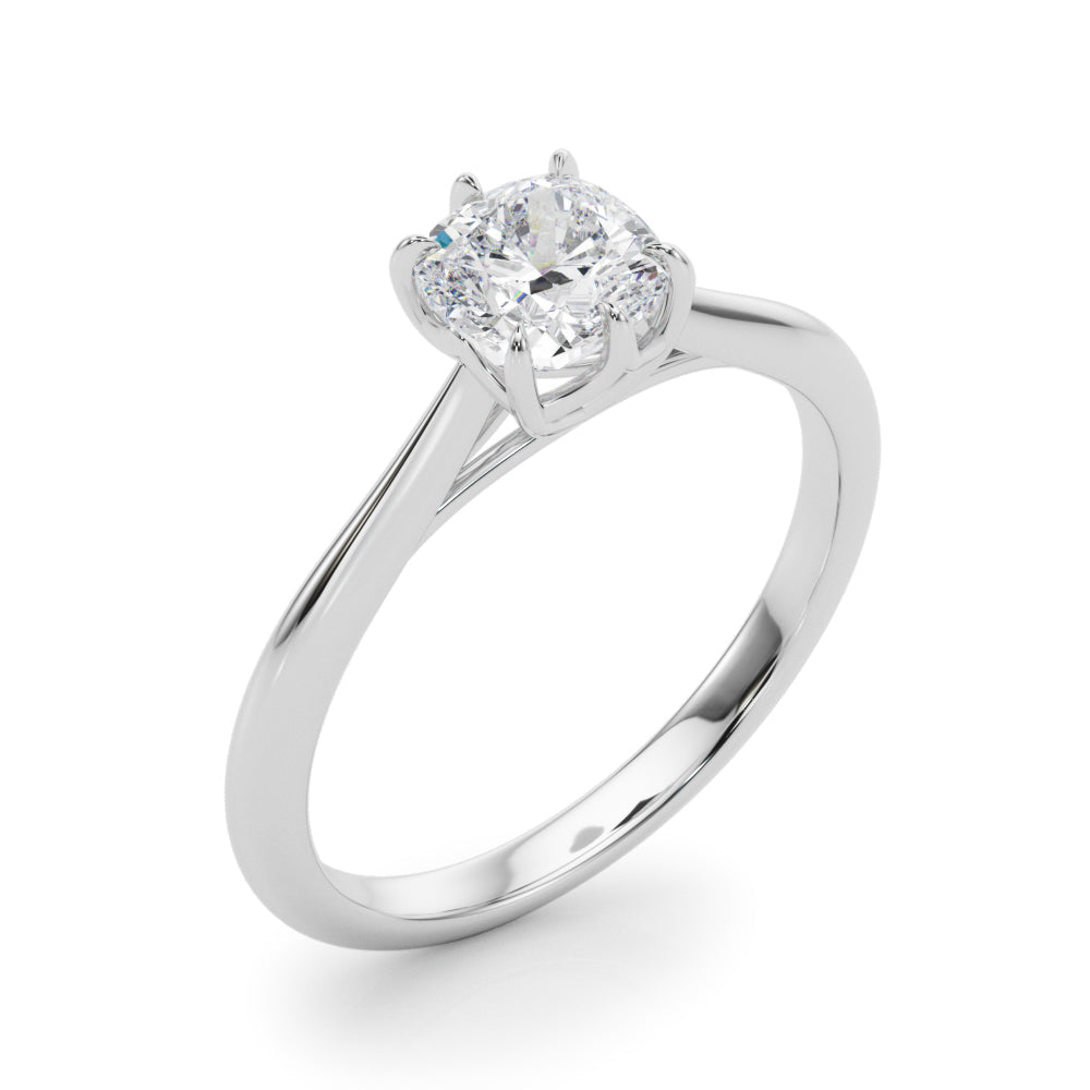 Grace Cushion Lab Grown Diamond Solitaire Engagement Ring IGI Certified-VIRABYANI
