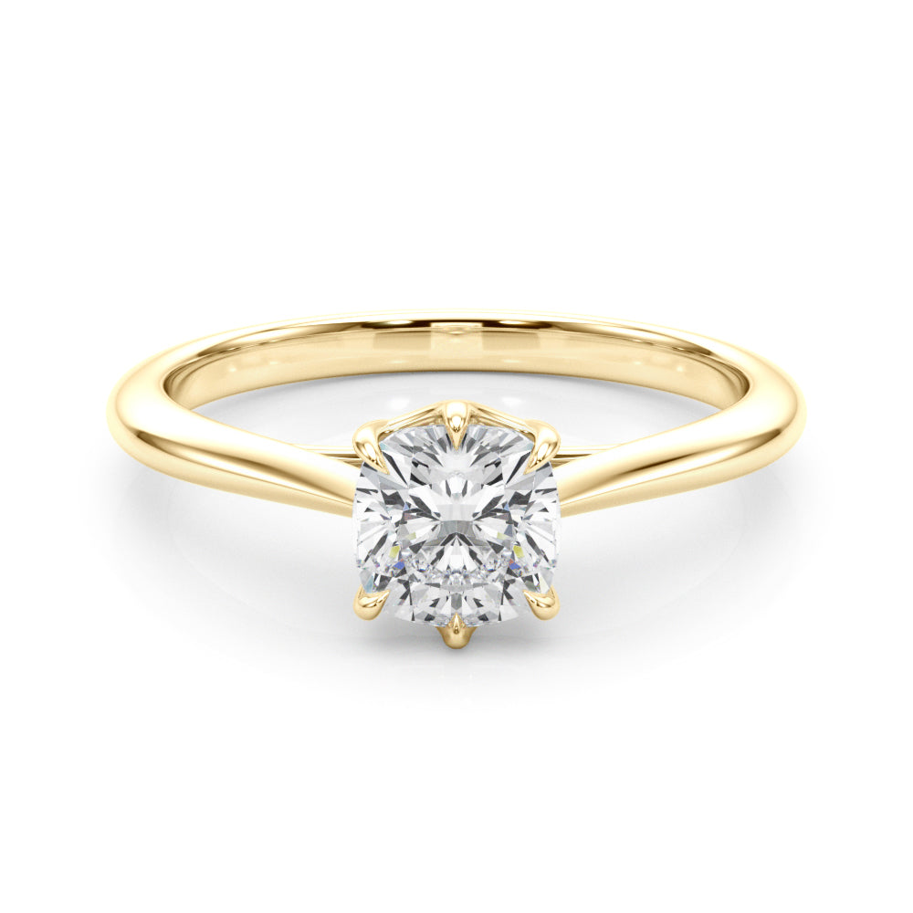 Grace Cushion Diamond Solitaire Engagement Ring-VIRABYANI