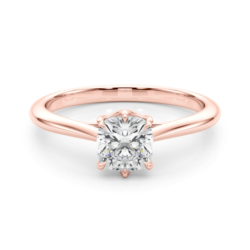 Grace Cushion Diamond Solitaire Engagement Ring