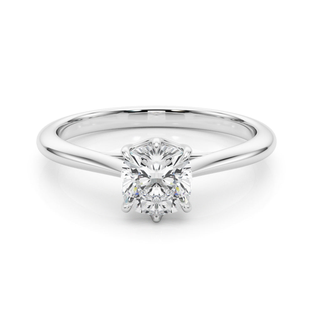 Grace Cushion Diamond Solitaire Engagement Ring-VIRABYANI