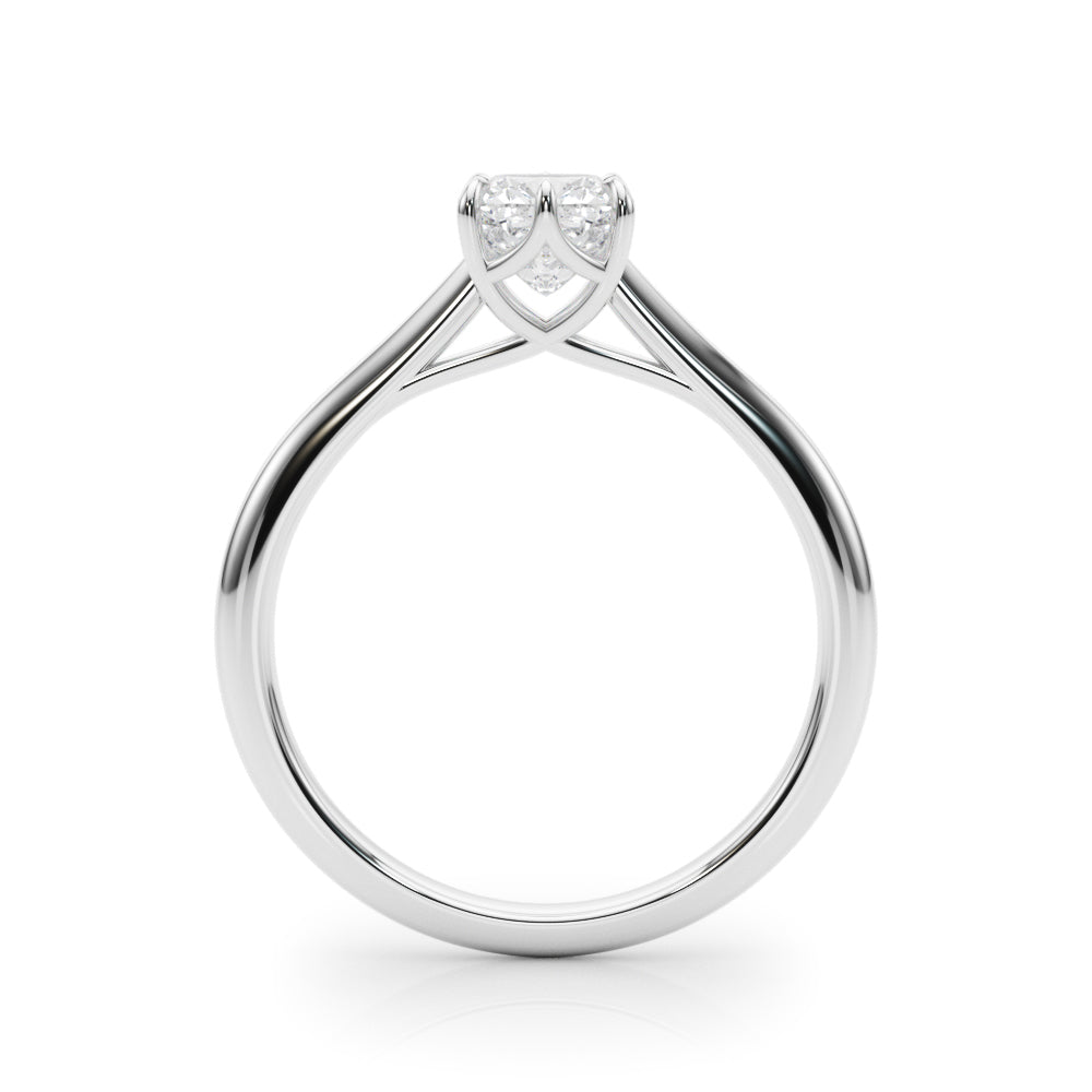 Grace Cushion Lab Grown Diamond Solitaire Engagement Ring IGI Certified-VIRABYANI