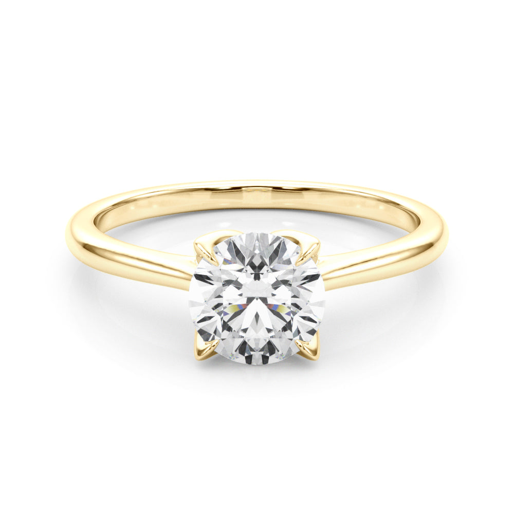 Flora Round  Diamond Solitaire Engagement Ring
