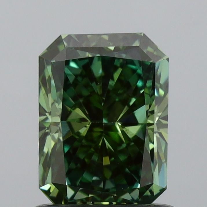 1.00 Carat Radiant Cut Fancy Green