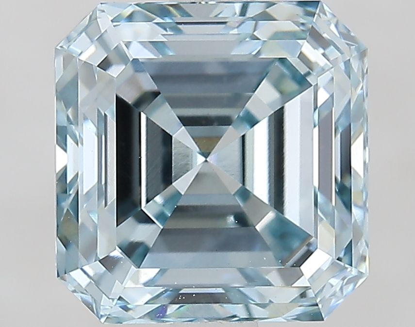2.61 Carat Asscher Cut Fancy Blue
