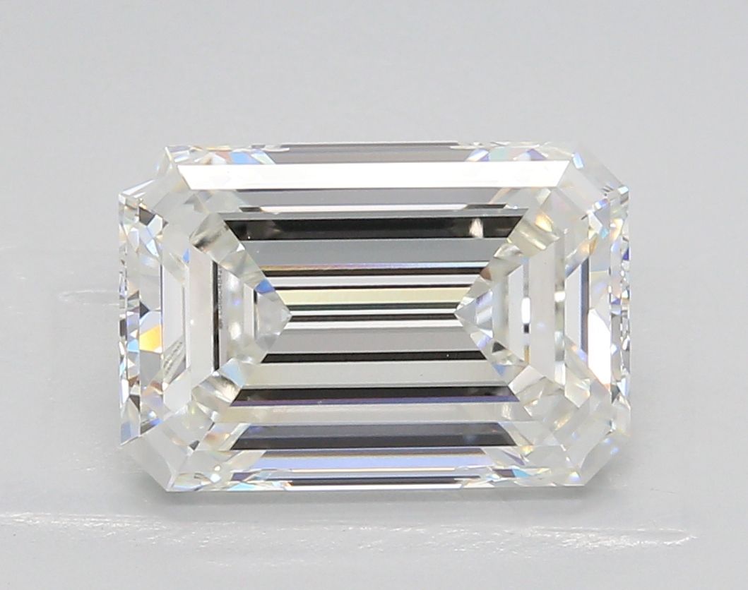 4.14 Carat G-VVS2 Emerald Lab Diamond