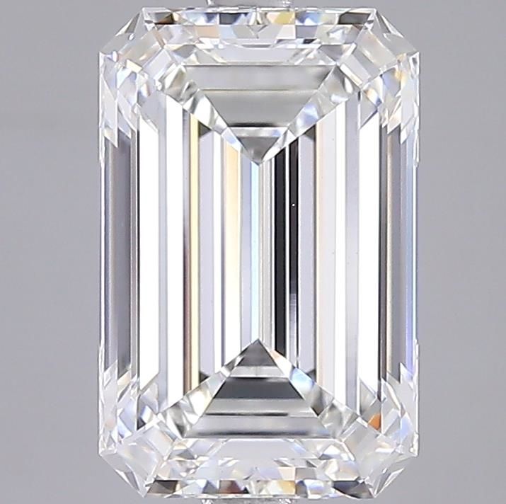 4.04 Carat F-VVS2 Emerald Lab Diamond