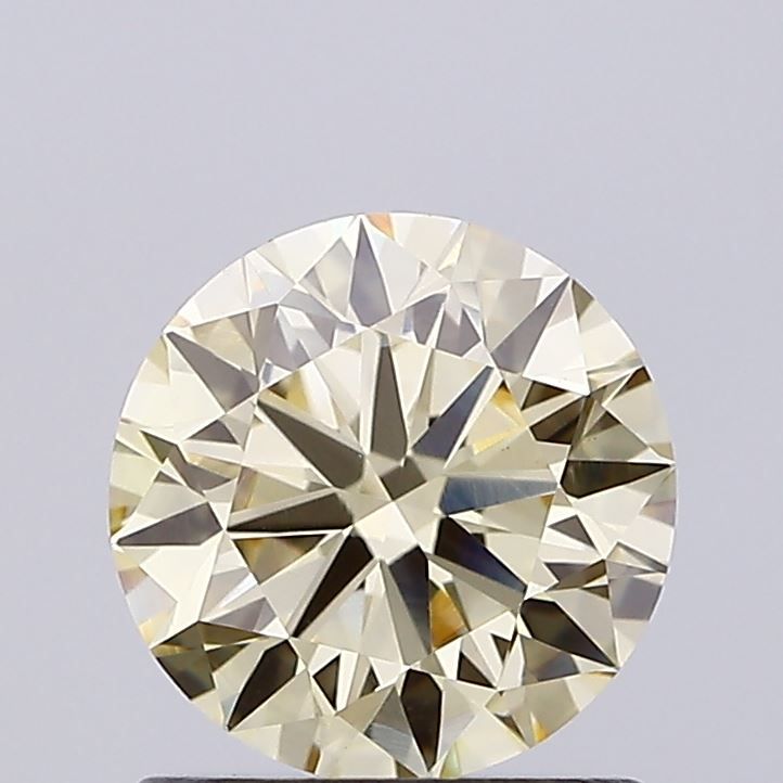 0.89 Carat Round Cut Fancy Yellow
