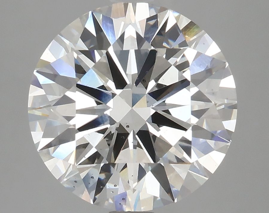 4.09 Carat F-SI1 Round Lab Diamond