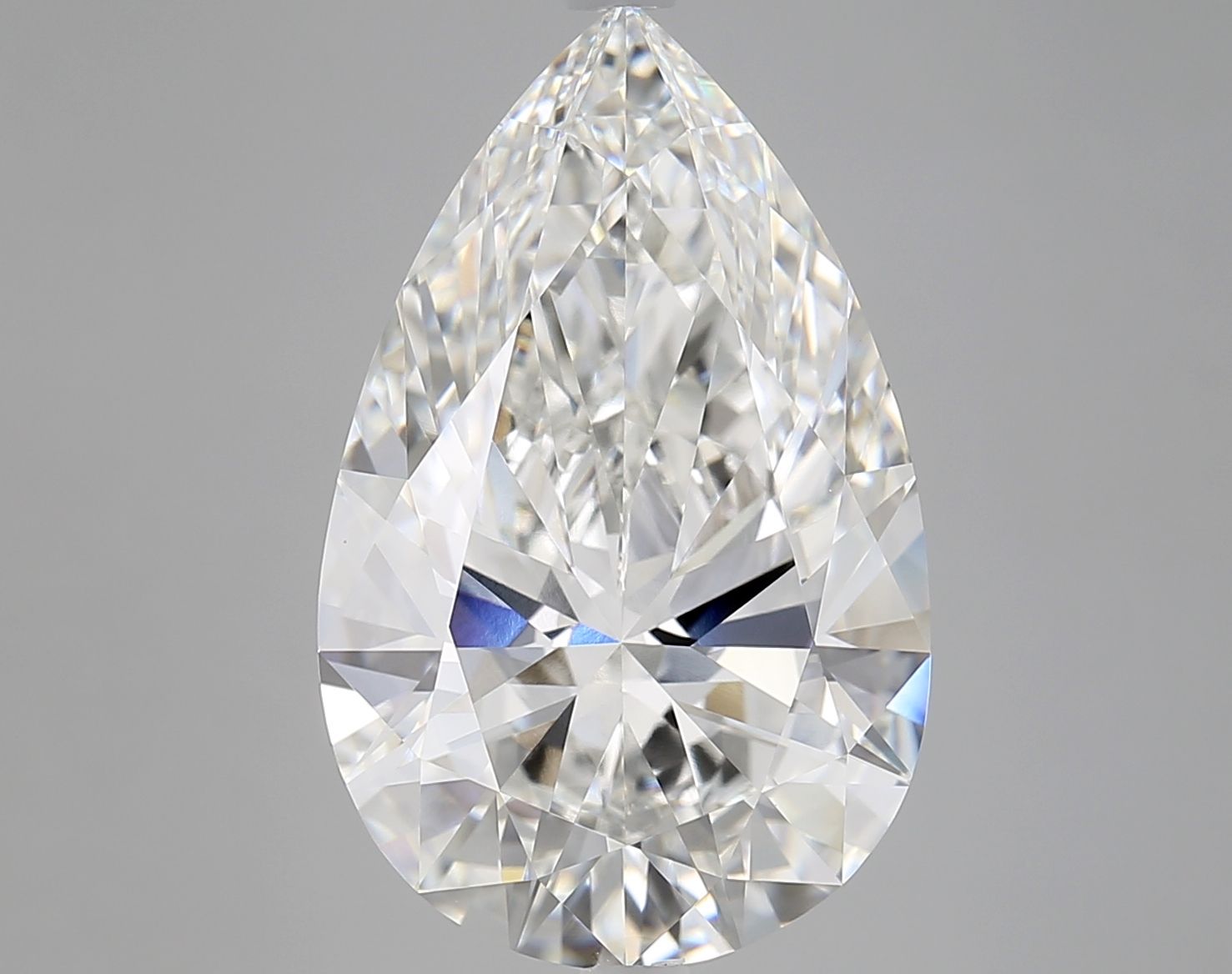 8.11 Carat F-VVS2 Pear Lab Diamond