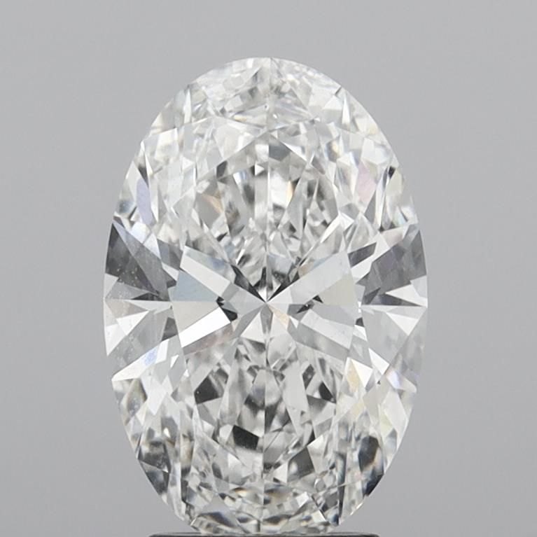 3.53 Carat F-VVS2 Oval Lab Diamond