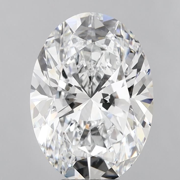 6.44 Carat E-VVS1 Oval Lab Diamond