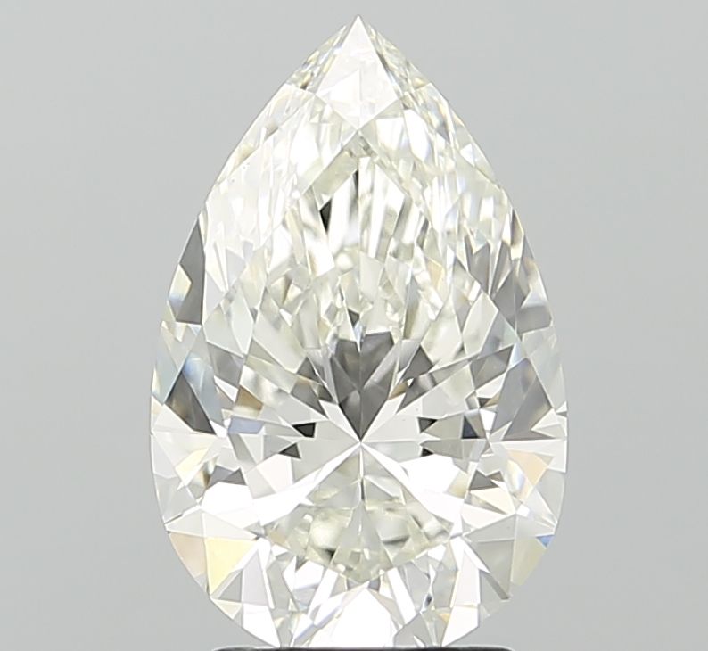 3.07 Carat G-VVS2 Pear Lab Diamond