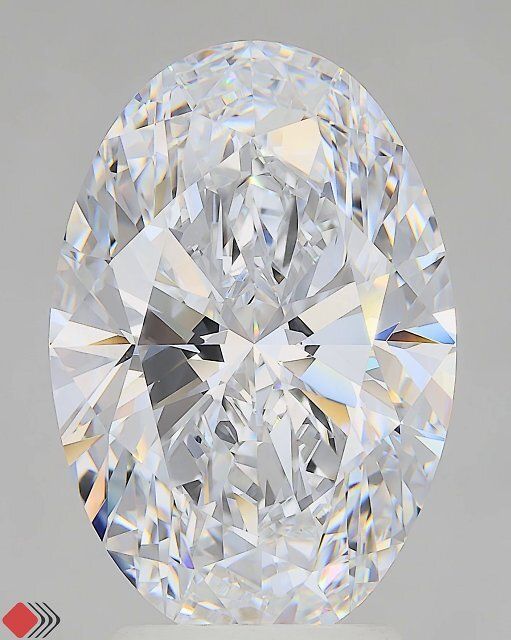 4.00 Carat D-IF Oval Lab Diamond