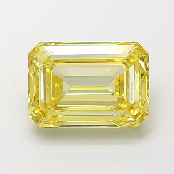 2.53 Carat Emerald Cut Fancy Yellow