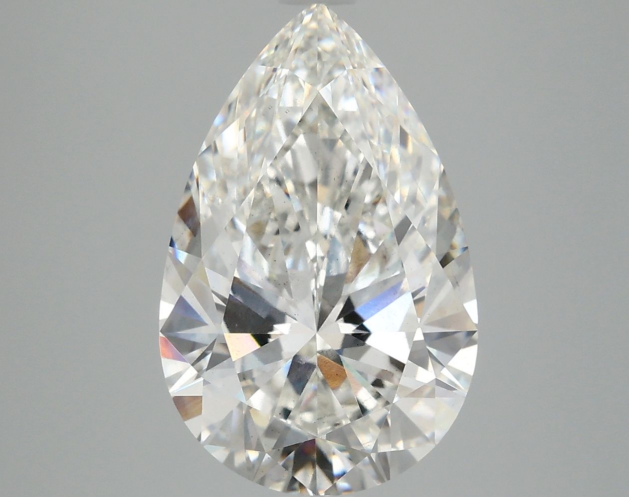 4.88 Carat F-VS2 Pear Lab Diamond