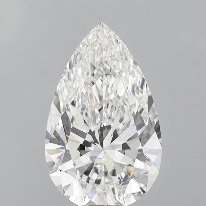 5.03 Carat F-VVS2 Pear Lab Diamond