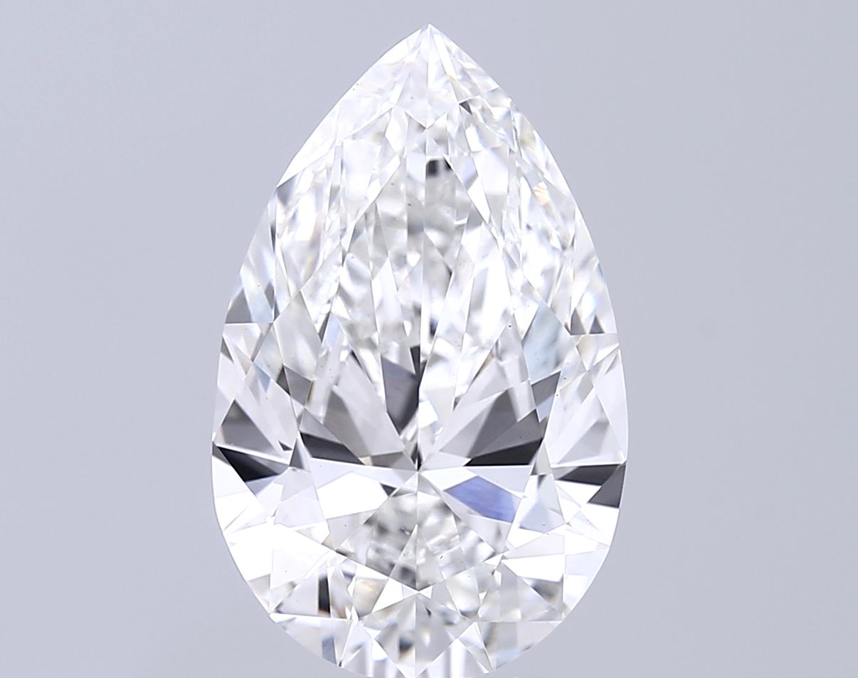 5.56 Carat F-VS1 Pear Lab Diamond