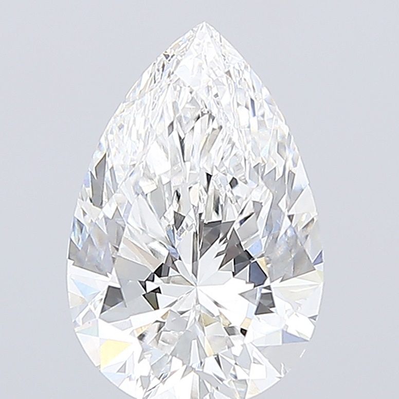 4.00 Carat E-VVS2 Pear Lab Diamond