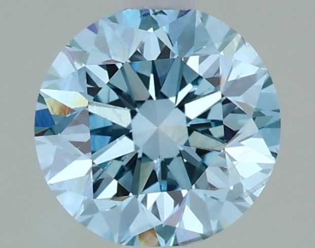 1.02 Carat Round Cut Fancy Blue