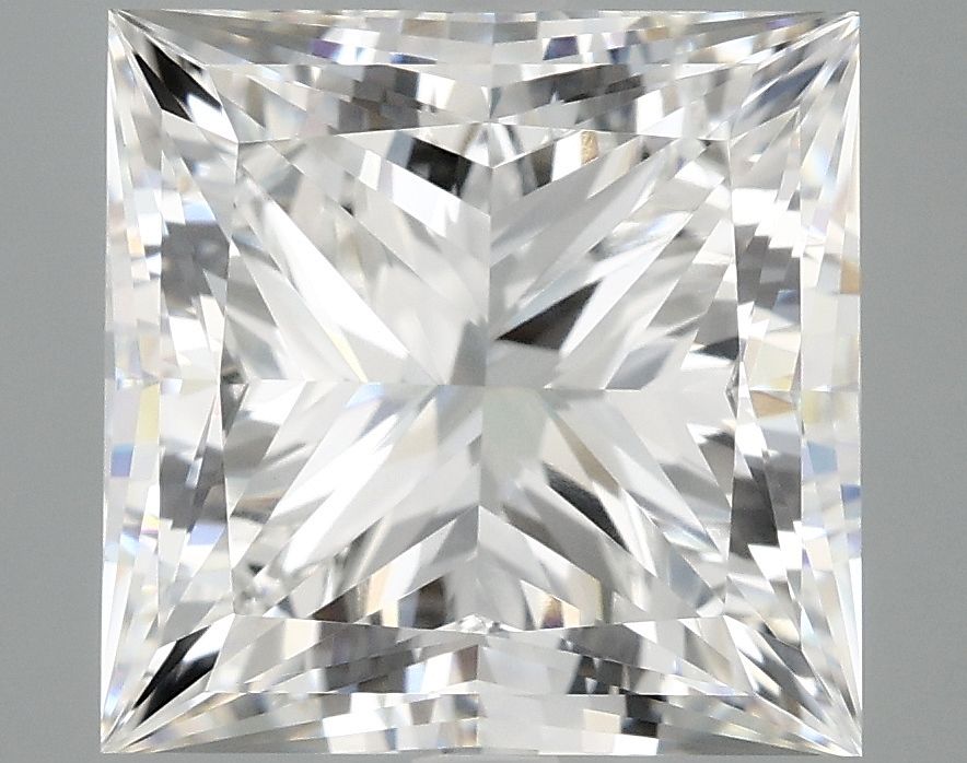 6.01 Carat F-VVS2 Princess Lab Diamond