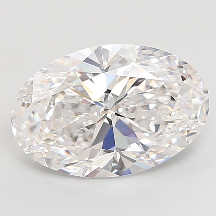 4.08 Carat F-VVS2 Oval Lab Diamond