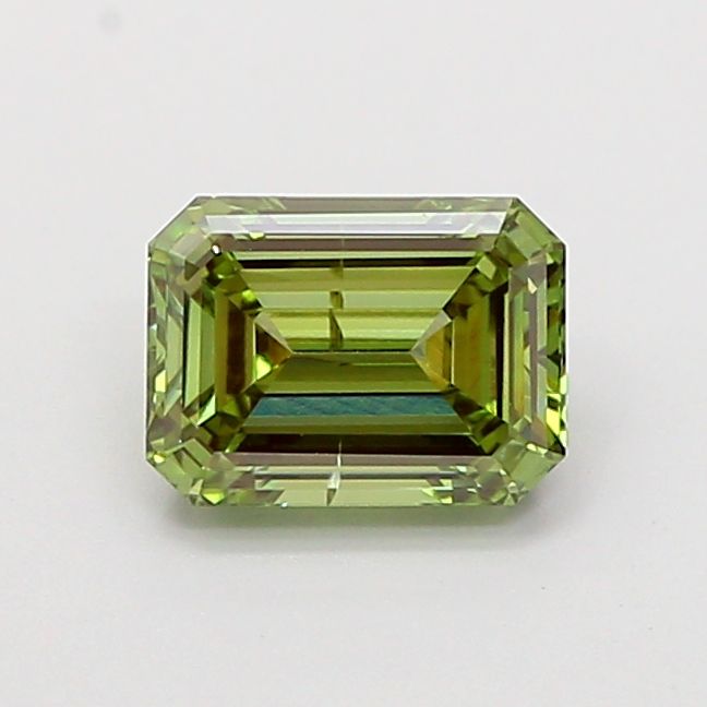 1.02 Carat Emerald Cut Fancy Green