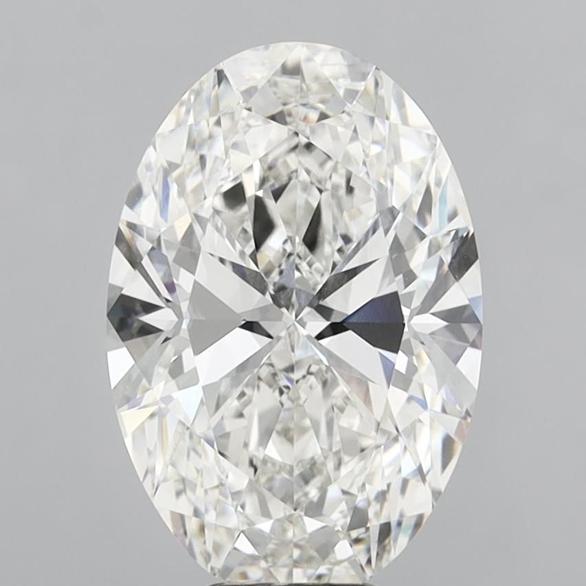 8.09 Carat G-VVS2 Oval Lab Diamond