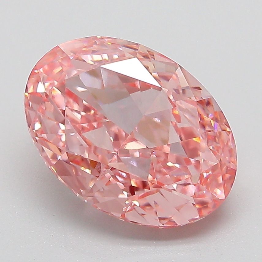 3.18 Carat Oval Cut Fancy Pink