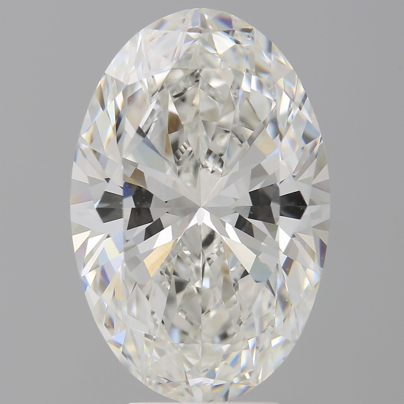 6.60 Carat G-VVS2 Oval Lab Diamond