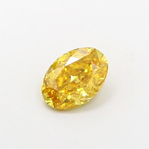0.63 Carat Oval Cut Fancy Yellow