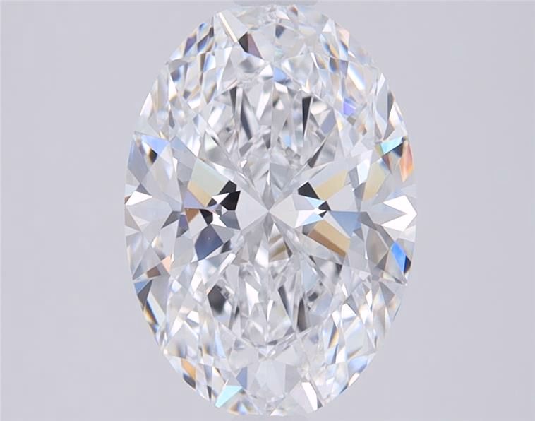 3.91 Carat F-VVS2 Oval Lab Diamond