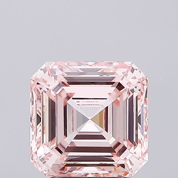 3.02 Carat Asscher Cut Fancy Pink