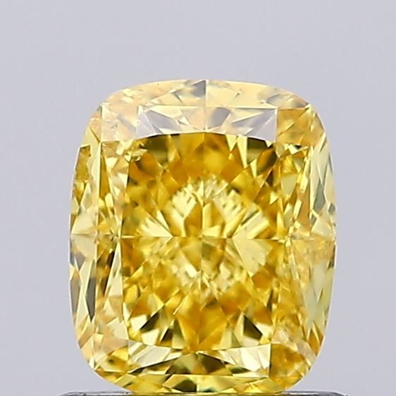 1.07 Carat Cushion Cut Fancy Yellow