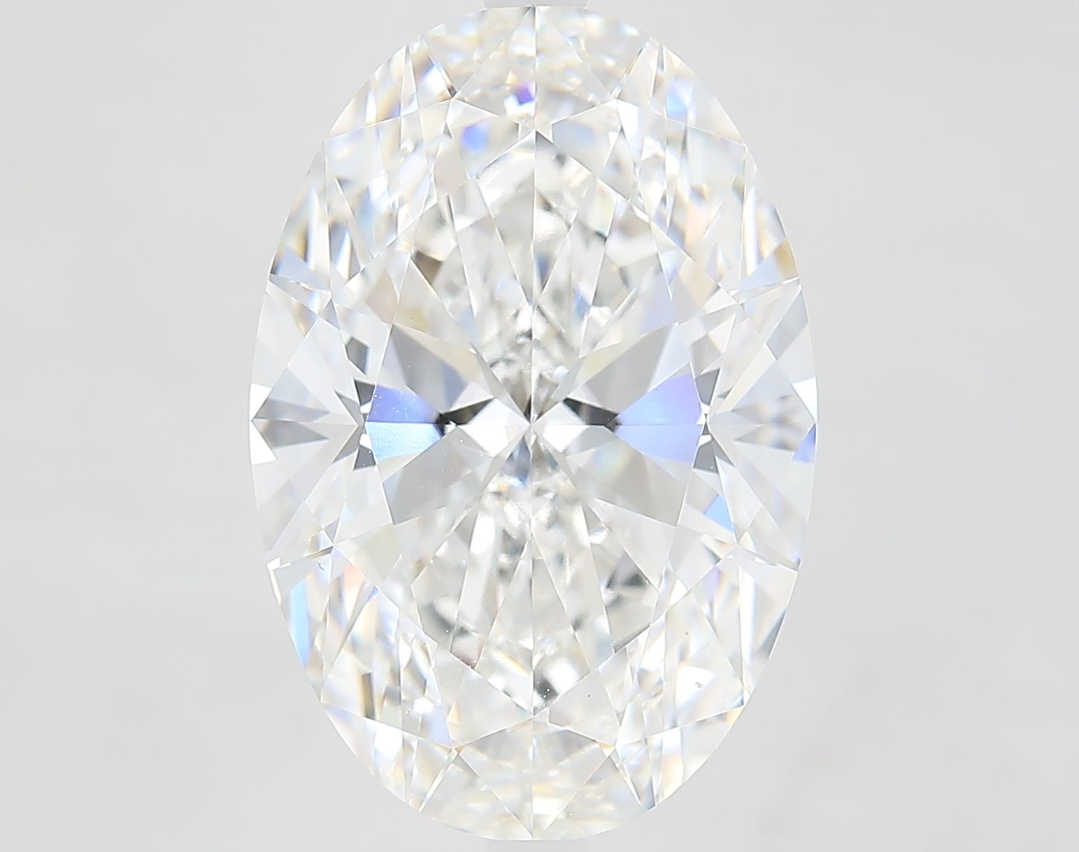 9.82 Carat F-VVS2 Oval Lab Diamond
