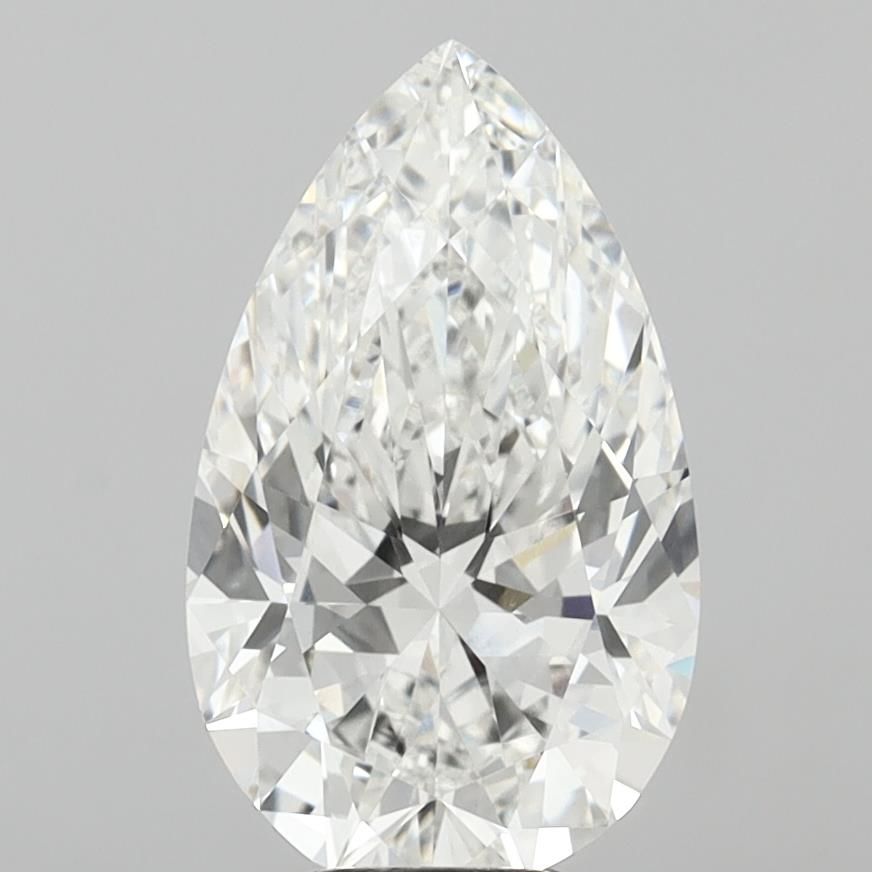 7.33 Carat E-VVS2 Pear Lab Diamond